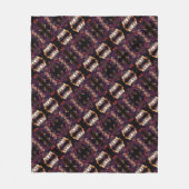 奇妙なシェイプを生成する三角形のミラーリング フリースブランケット (正面)