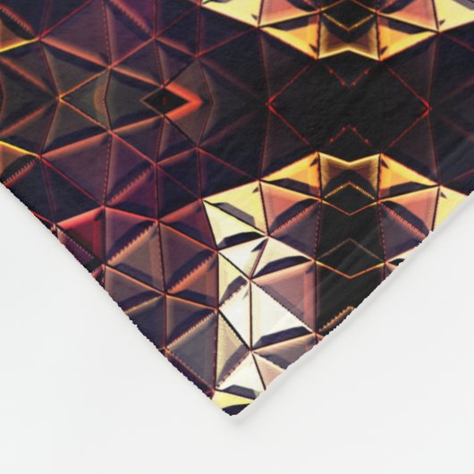 奇妙なシェイプを生成する三角形のミラーリング フリースブランケット (角)