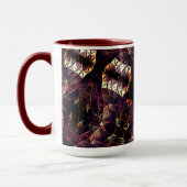 奇妙なシェイプを生成する三角形のミラーリング マグカップ (左)