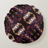 奇妙なシェイプを生成する三角形のミラーリング ラウンドクッション (正面)