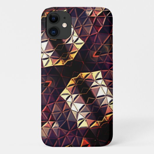 奇妙なシェイプを生成する三角形のミラーリング Case-Mate iPhoneケース (裏面)