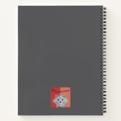 奇妙なシルバーペルシャ子猫シェードバラ色 ノートブック (裏面)