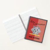 奇妙なシルバーペルシャ子猫シェードバラ色 ノートブック (内部)