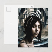 奇妙なスイミングプール ポストカード (正面/裏面)