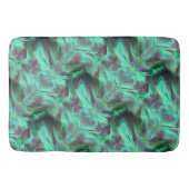 奇妙なスクラッチされたサテンのトーン、緑がかった炭素へ バスマット (正面)