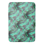 奇妙なスクラッチされたサテンのトーン、緑がかった炭素へ バスマット (正面縦)