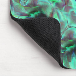 奇妙なスクラッチされたサテンのトーン、緑がかった炭素へ マウスパッド