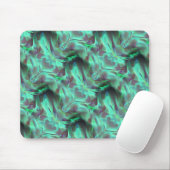 奇妙なスクラッチされたサテンのトーン、緑がかった炭素へ マウスパッド (マウス)