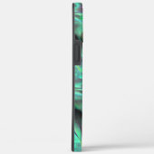 奇妙なスクラッチされたサテンのトーン、緑がかった炭素へ Case-Mate iPhoneケース (裏面 / 右)