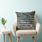 奇妙なストリップとラインの小さな正方形を傷 クッション (椅子)