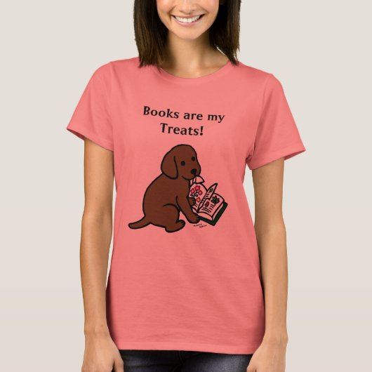 奇妙なチョコレートラブラドール子犬 Tシャツ (正面)