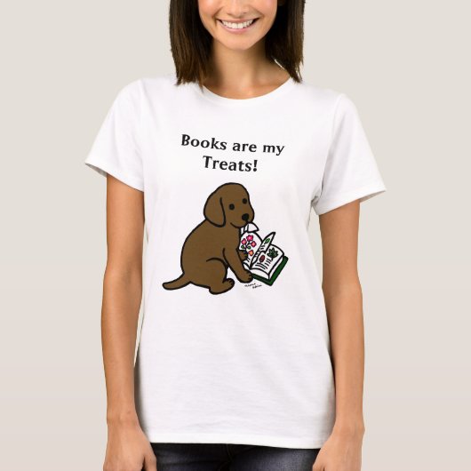 奇妙なチョコレートラブラドール子犬 Tシャツ (正面)
