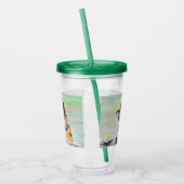 奇妙なトラ絵画ガの アクリルタンブラー (左)