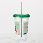 奇妙なトラ絵画ガの アクリルタンブラー (右)