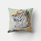 奇妙なトラ絵画ガの クッション (裏面)