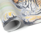 奇妙なトラ絵画ガの ラッピングペーパー (ロールコーナー)