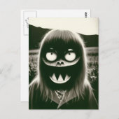 奇妙なハロウィーンのはがき ポストカード (正面/裏面)
