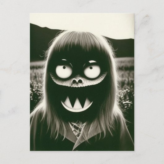 奇妙なハロウィーンのはがき ポストカード (正面)