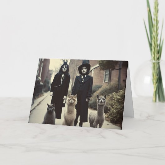 奇妙なハロウィーンのインスタントダウンロードまたは カード (正面)