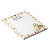 奇妙なパーソナライズされた黄色のラブラドールのメモ帳 ノートパッド (アングル)