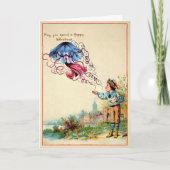 奇妙なビクトリアンクラゲのクリスマスカード シーズンカード (正面)