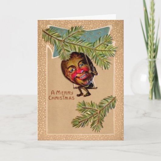 奇妙なビクトリアン揺れナットのクリスマスカード シーズンカード (正面)