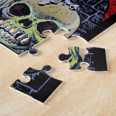 奇妙なファンタジーザ怖い魔女ヴィンテージ漫画 ジグソーパズル (側面)