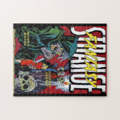 奇妙なファンタジーザ怖い魔女ヴィンテージ漫画 ジグソーパズル (横)