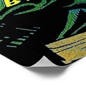 奇妙なファンタジーザ怖い魔女ヴィンテージ漫画 ポスター (角)