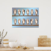 奇妙なフクロウ ポスター (キッチン)