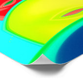 奇妙なフルーツ素晴らしフラクタル・アート ポスター (角)