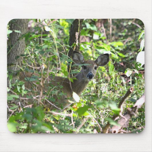奇妙なホワイテールシカ マウスパッド (正面)