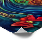 奇妙なポートレートオブサンタクロース | AIアートポスター ポスター (角)