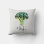 奇妙なミニマエレガントリストのクロチェットブロッコリー名 クッション (裏面)