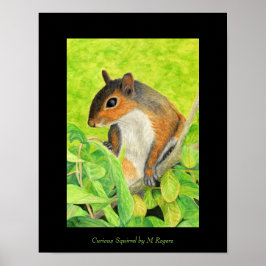 奇妙なリス・アートプリント ポスター