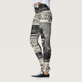 奇妙なヴィンテージのポテト広告 レギンス (左)