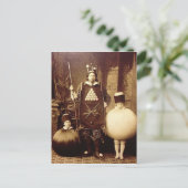 奇妙なヴィンテージビクトリアン衣装パーティー ポストカード (スタンド正面)