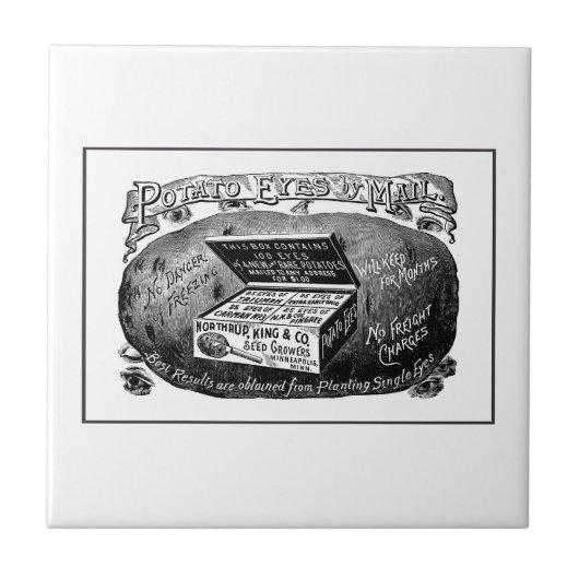 奇妙なヴィンテージポテト広告 タイル (正面)