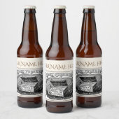 奇妙なヴィンテージポテト広告 ビールラベル (ボトル)