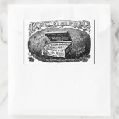 奇妙なヴィンテージポテト広告 長方形シール (バッグ)