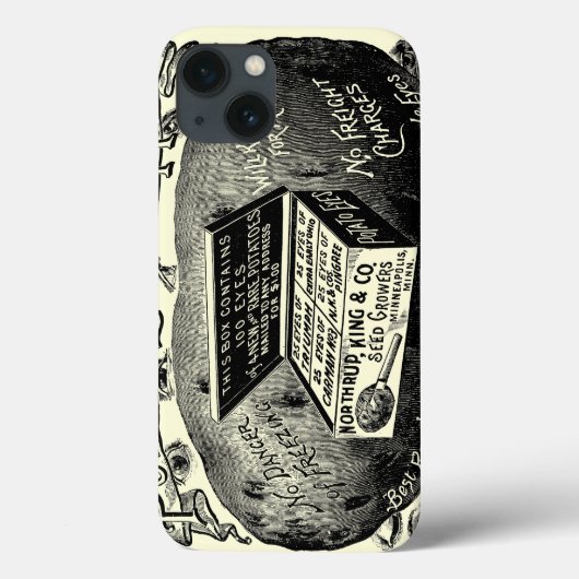 奇妙なヴィンテージポテト広告 Case-Mate iPhoneケース (裏面)