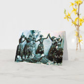 奇妙なヴィンテージ誕生日カード カード (黄色い花)