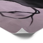 奇妙な不気味なスケルトンポートレート | AI Art ポスター (角)