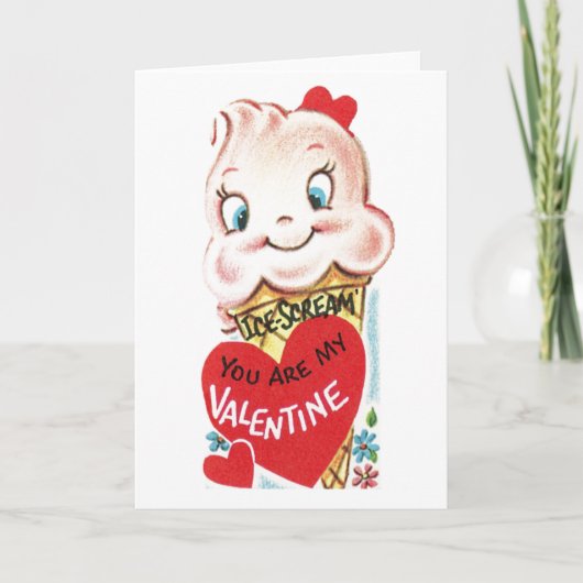 奇妙な不気味なヴィンテージバレンタインカード12 シーズンカード (正面)