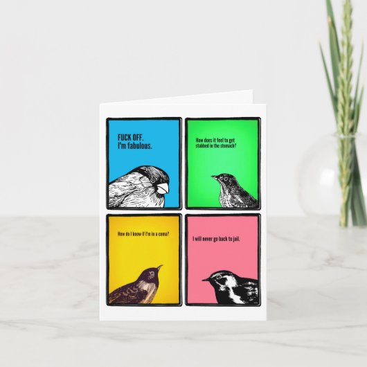 奇妙な人々のための風変わりな静止した ノートカード (正面)