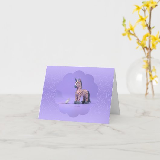 奇妙な出会い カード (黄色い花)