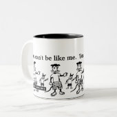 奇妙な動物のマグ ツートーンマグカップ (正面左)