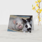 奇妙な友人 カード (黄色い花)