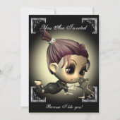 奇妙な友達のハロウィンパーティー招待状 招待状 (正面)