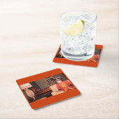 奇妙な奇妙なハロウィーンの衣装、ヴィンテージ スクエアペーパーコースター (インサイチュ)